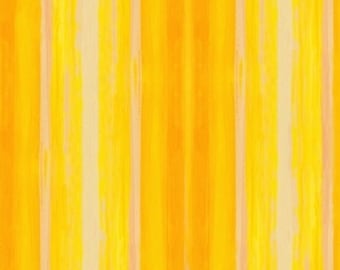 Horizon High Noon Yellow Paint Strokes Whistler Studios Windham Fabric 27 inches LAST IN STOCK