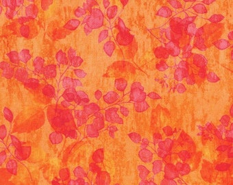 Sienna Floral Orange Tonal Robert Kaufman fabric