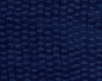 Batik Diva Blue Metal Abstract Batiks by Mirah Fabric
