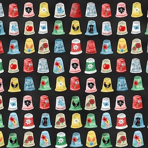 Dedales Negros Multi A Stitch in Time Michael Miller Fabric