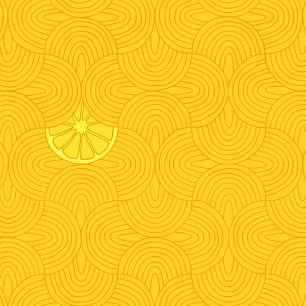 Lemon Slices Yellow Summer Lovin Shayla Wolf Windham Fabric