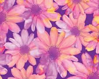 Kanvas cotton quilt Style 08836 col 66 violet cotton Color kissed petals Benartex Color Calypso cotton designer