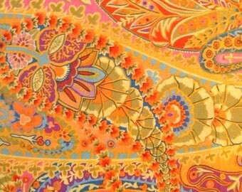 Kaffe Fassett Paisley Jungle Lime Fabric 1 yard