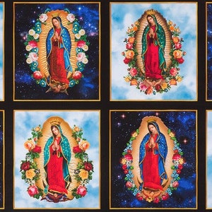 Virgin Mary Inner Faith Digital Kaufman Fabric Panel image 1
