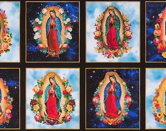 Virgin Mary Inner Faith Digital Kaufman Fabric Panel