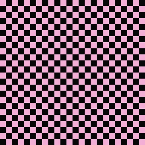 Floria Checkerboard Pink Black Digital Suite B Fabric - Etsy