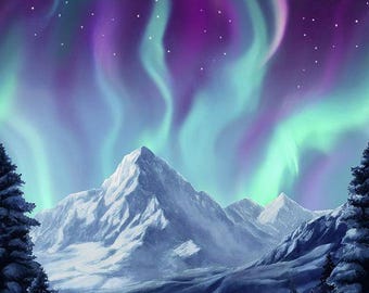 Aurora - Northern Lights Multi Color by Timeless Treasures 6792 - Etsy