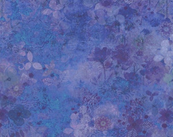 Zen Floral Purple Digital Clothworks Fabric