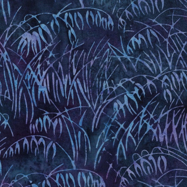 Batik Wheat Field Blue Island Batik Fabric