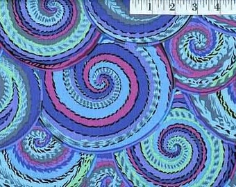 Kaffe Fassett Curly Baskets Cobalt Phillip Jacobs Free Spirit Fabric