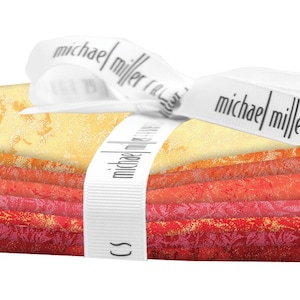 Fairy Frost Fire Michael Miller Metallic Fabric Fat Quarter 8 piece bundle
