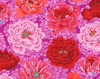 Kaffe Fassett Brocade Peony Hot Free Spirit Fabric