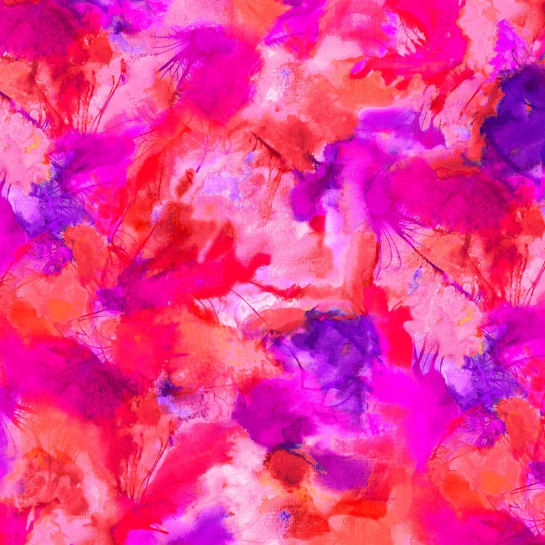 Farbe Splash Rot/Violett Kim Grün P und B Textiles Fabric Etsy.de