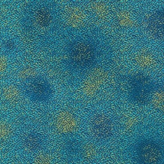 Fiorella Teal Texture Metallic Robert Kaufman Fabric Etsy