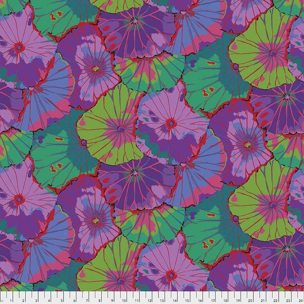 Kaffe Fassett Lotus Leaf Purple 108" Wide Quilt Back Free Spirit Fabric