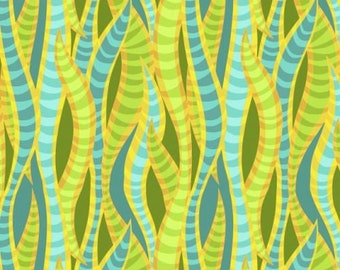 Jane Sassaman Snake Plant Yellow A New Leaf Free Spirit fabric