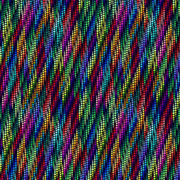 Fractal Flowers Indigo Dotty Diagonal Rainbow Studio E Fabric