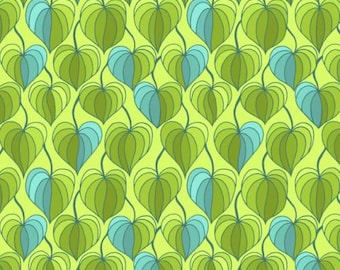 Jane Sassaman Heart Leaf Green A New Leaf Free Spirit fabric