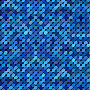 Colorful Blue Dots Jason Yenter In the Beginning Fabric