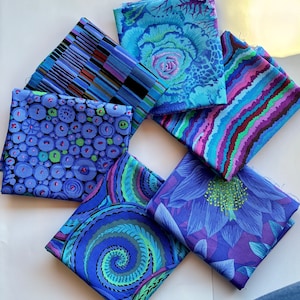 Kaffe Fassett Blå Tyg Fat Quarter 6-pack