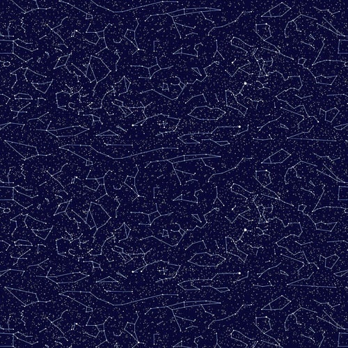 Constellations Blue Planetary Missions Studio E Fabric