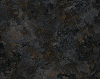 Chroma Obsidian Black Abstract Blender Northcott Fabric