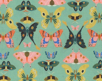 Butterflies Flora and Fauna Pasture Dear Stella Fabric