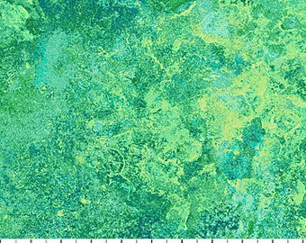 Stonehenge Basics Peacock Blau Grün Northcott Stoff 35 cm LETZTER AUF LAGER