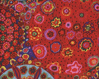 Kaffe Fassett Millefiore Red Free Spirit Fabric