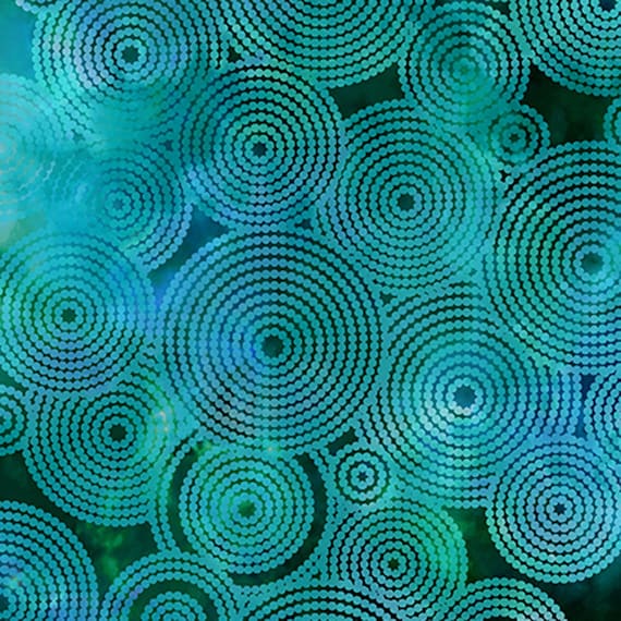 Floragraphix Circles Blue Digital Jason Yenter in the