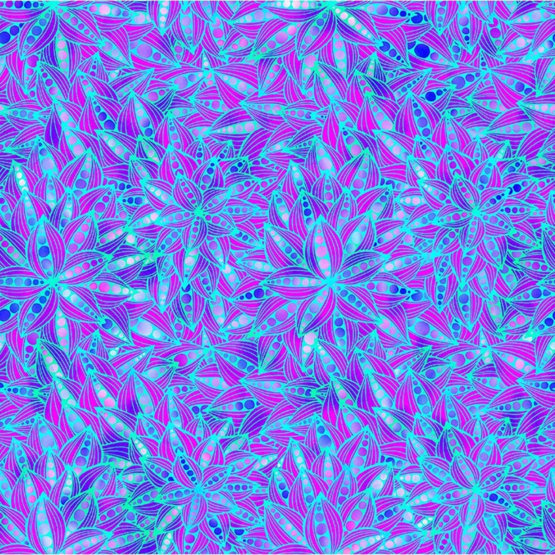 Dazzle Packed Lily Blooms Purple Aqua Jason Yenter in the Beginning