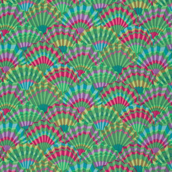 Kaffe Fassett Paper Fans Green Fabric