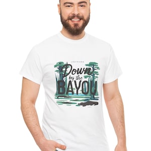Louisiana Bayou, Unisex T Shirt, Cajun Style, Gift Ideas, Alligator, Deep South, Gift For Her, Gift For Him