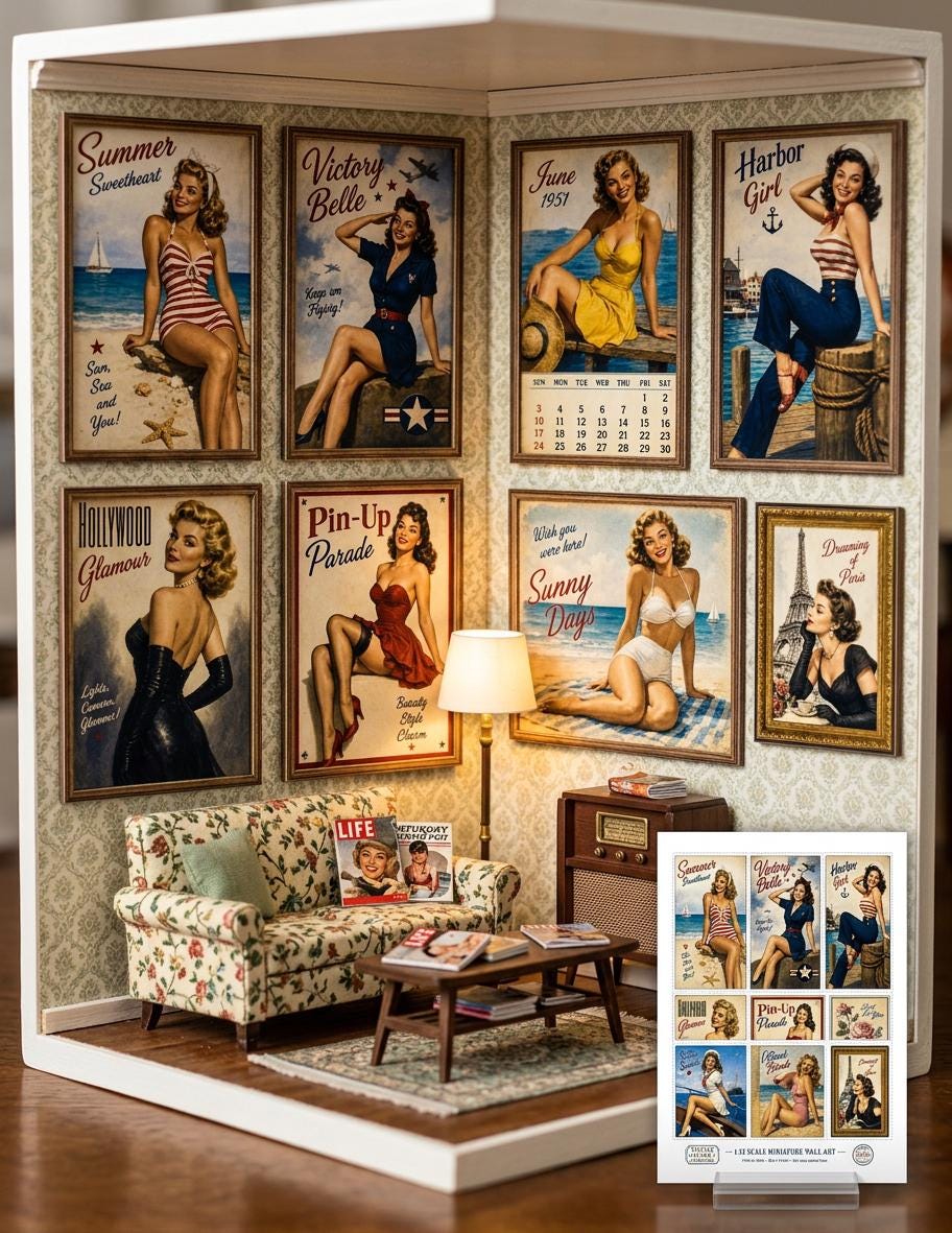 1950s Pinup Calendar - Etsy