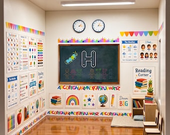1:12 Scale Kindergarten Teacher Miniature Classroom Decor Digital Download