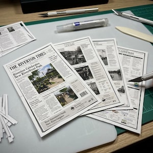 Miniature Newspaper • 1:12 Scale Digital Download