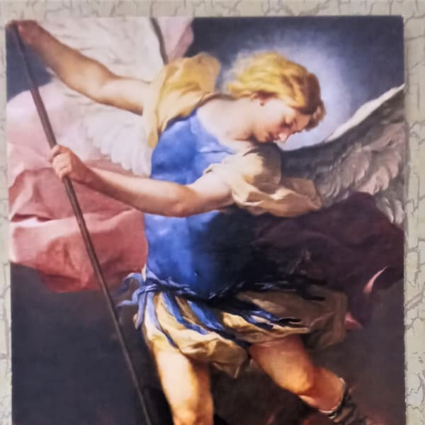 Saint Michael Holy Card