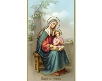 Saint Anne Holy Card