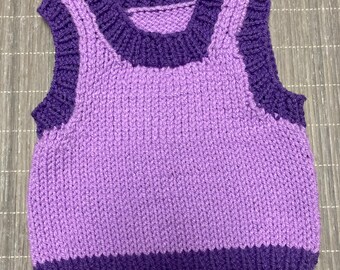 Handgestrickte Kinder Weste