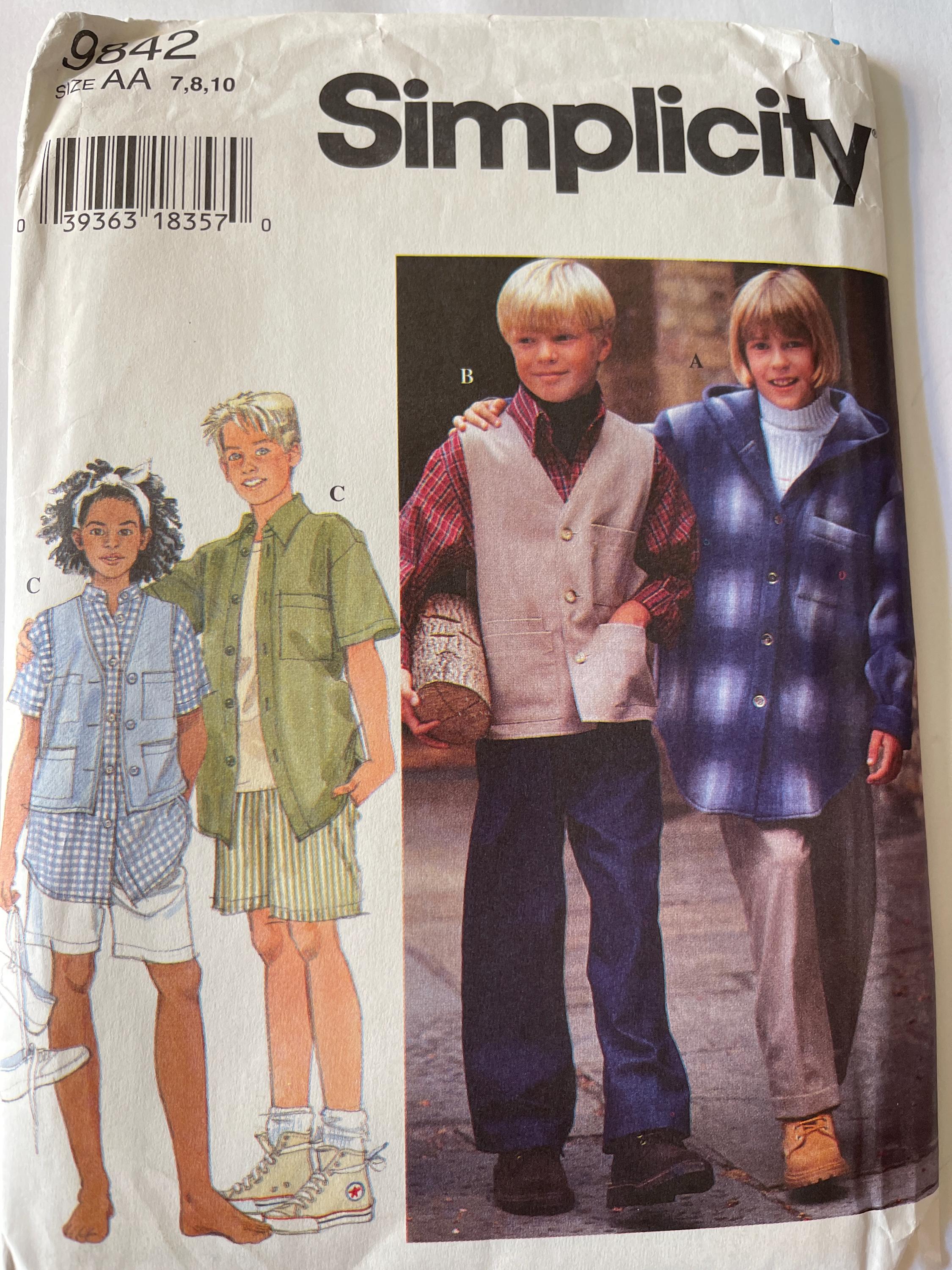 New Uncut Size 7-10 Boys and Girls Hooded Jacket, Vest New Uncut Size 7-10 Boys and Girls Hooded Jacket, Vest