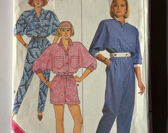 新品未カットFFミセスサイズ8-12ジャンプスーツ縫製パターン、Butterick 4640
