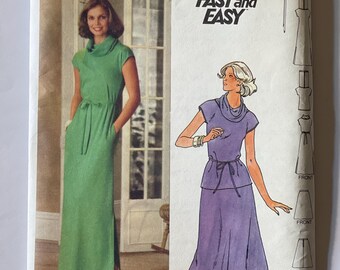 新しい未カットサイズ 16 ミセス トップス、ドレス、スカートの縫製パターン、Butterick 5313