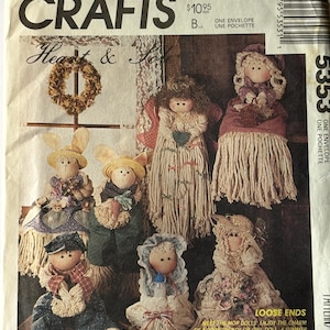 Neues ungeschnittenes FF Mop Puppen-Schnittmuster, McCall&#39;s 5353