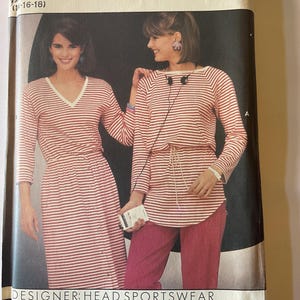 New Uncut Size 14-18 Misses Top, Skirt and Pants, Butterick 6419 Sewing Pattern