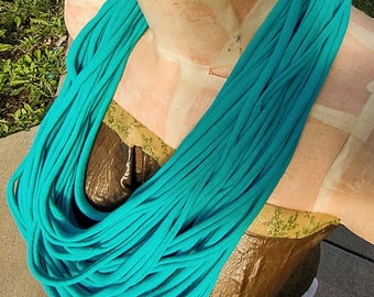 Jade Infinity Multi Strand Camiseta Jersey Scarf