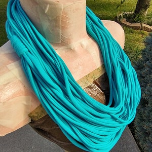 Jade Infinity Multi Strand T shirt Jersey Scarf image 5