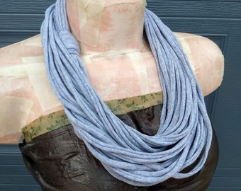 Sport Gray Infinity Multi Strand Camiseta Jersey Scarf