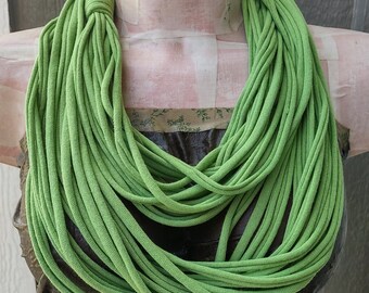 Kiwi Infinity Multi Strand T shirt Jersey Scarf