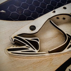 Spotted Sea Trout or Speckled Trout layer laser svg