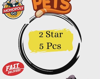 2 Star Sticker Mono Go (5pcs per order)